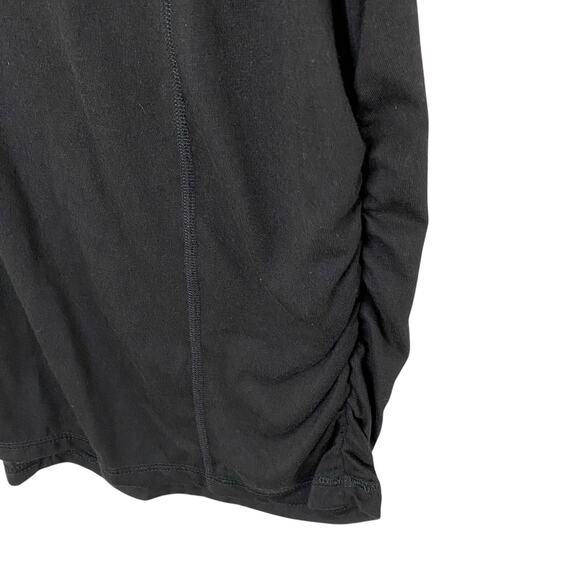terra & Sky Tunic Top Womens 1X Black "EQUALITY" SHIRRED T' Shirt NEW - Picture 5 of 7